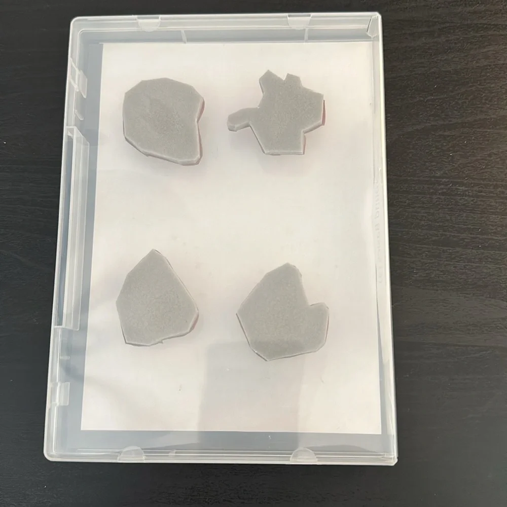 🎭  3/$25 - Background basics cling stamp set